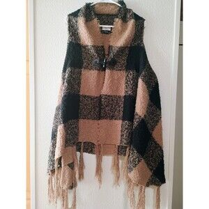 David and Young Women Knit Top Shawl Cardigan Vest Sleeveless